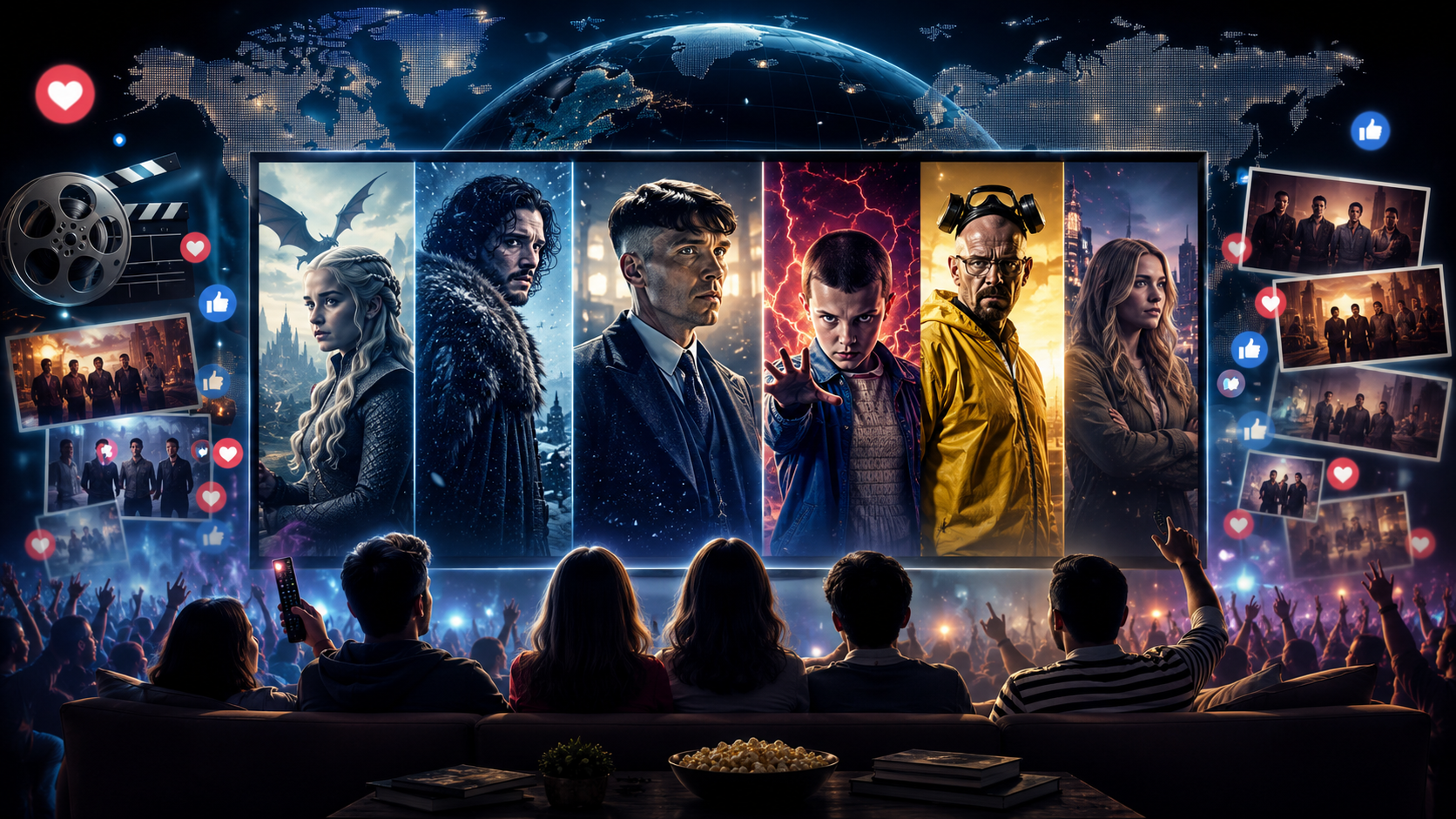 TV characters becoming global pop culture icons through modern entertainment